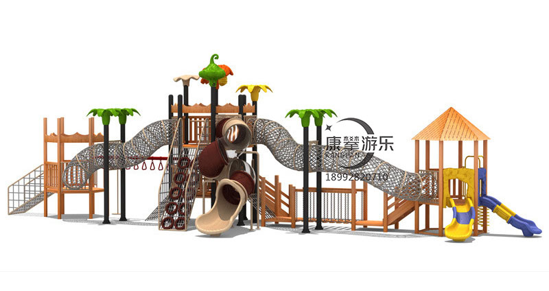 木質滑梯