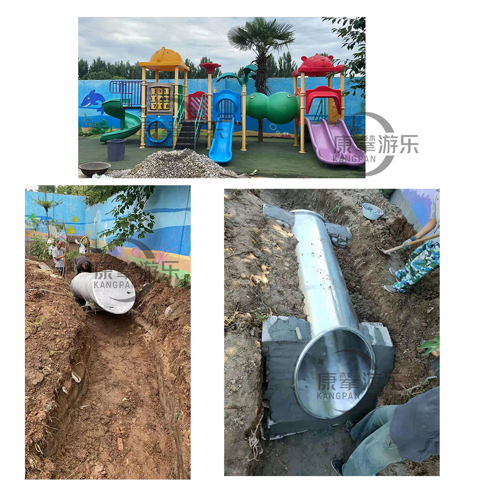 西安長(zhǎng)安區(qū)天驕銘品幼兒園滑梯案例