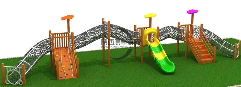 幼兒園戶(hù)外拱形兒童爬網(wǎng)滑梯組合